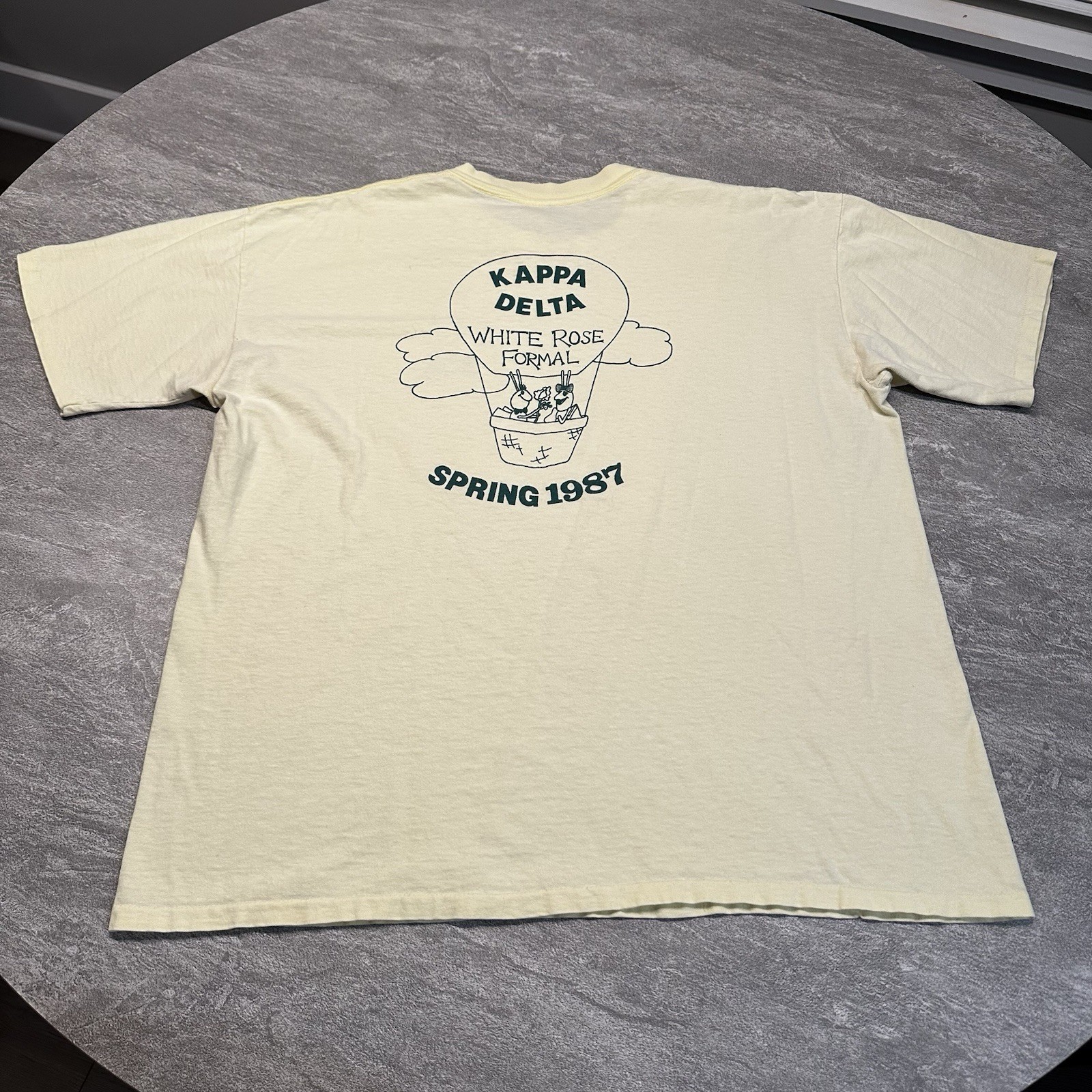Vintage 80s Kappa Delta Sorority Single Stitch Formal Shirt XL USA 1987
