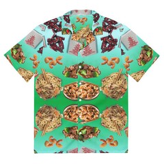 Chinese Take Out – Lightweight Button Up Casual Fun Dress Shirt