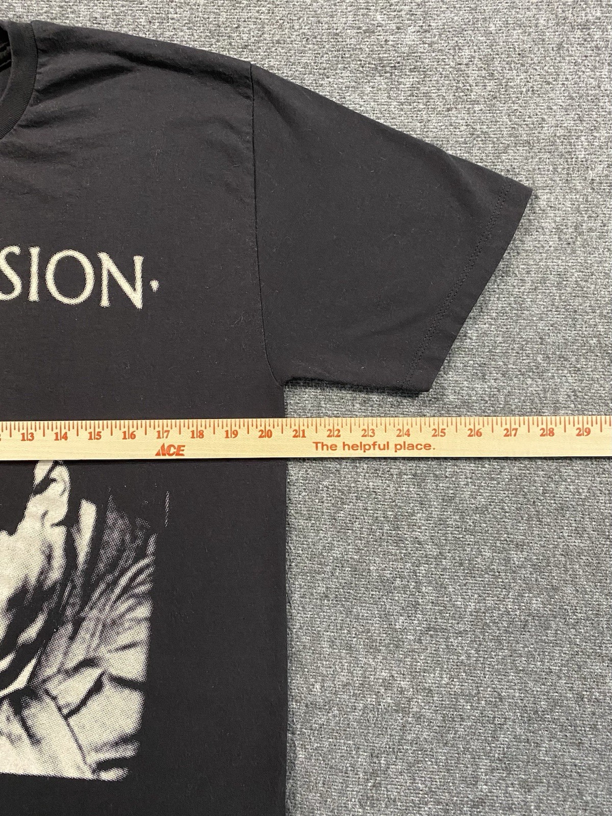 Joy Division Band T-Shirt Size L Black Unisex Ian Curtis Dark Goth Punk Rock gallery
