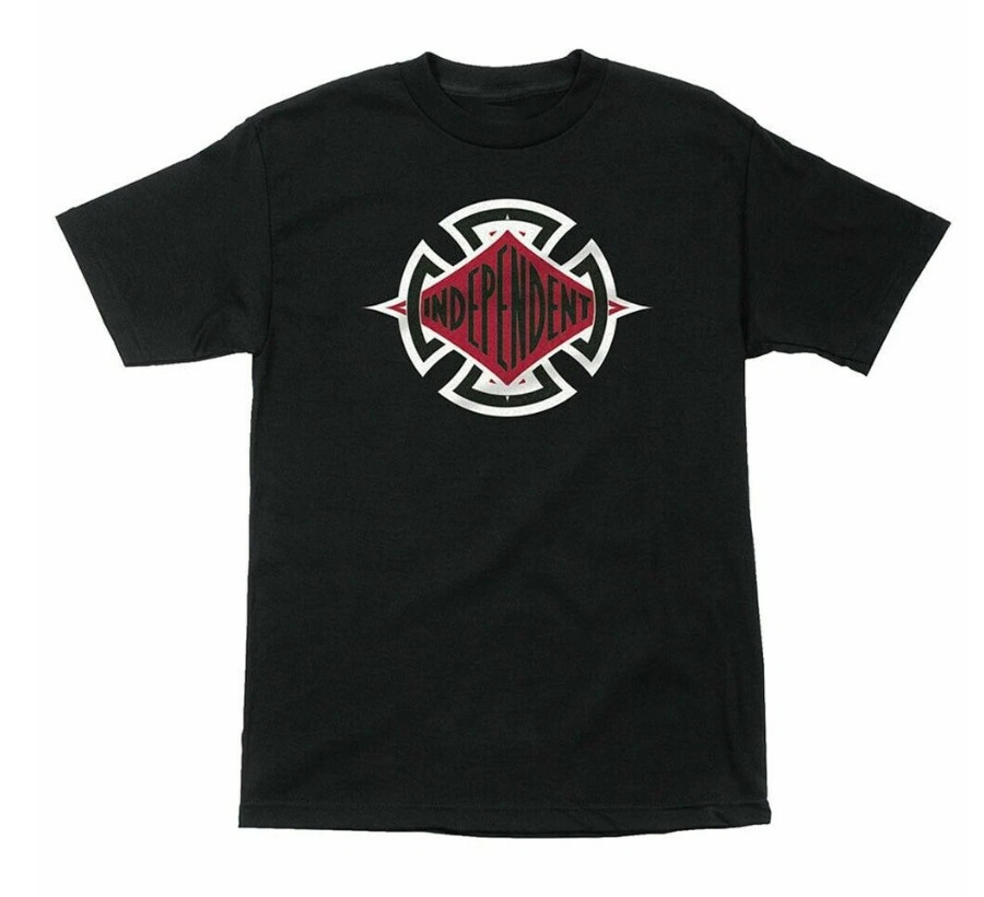 Independent Trucks Diamond Cut Black Skateboard T-Shirt Reprint Graphic Shirt