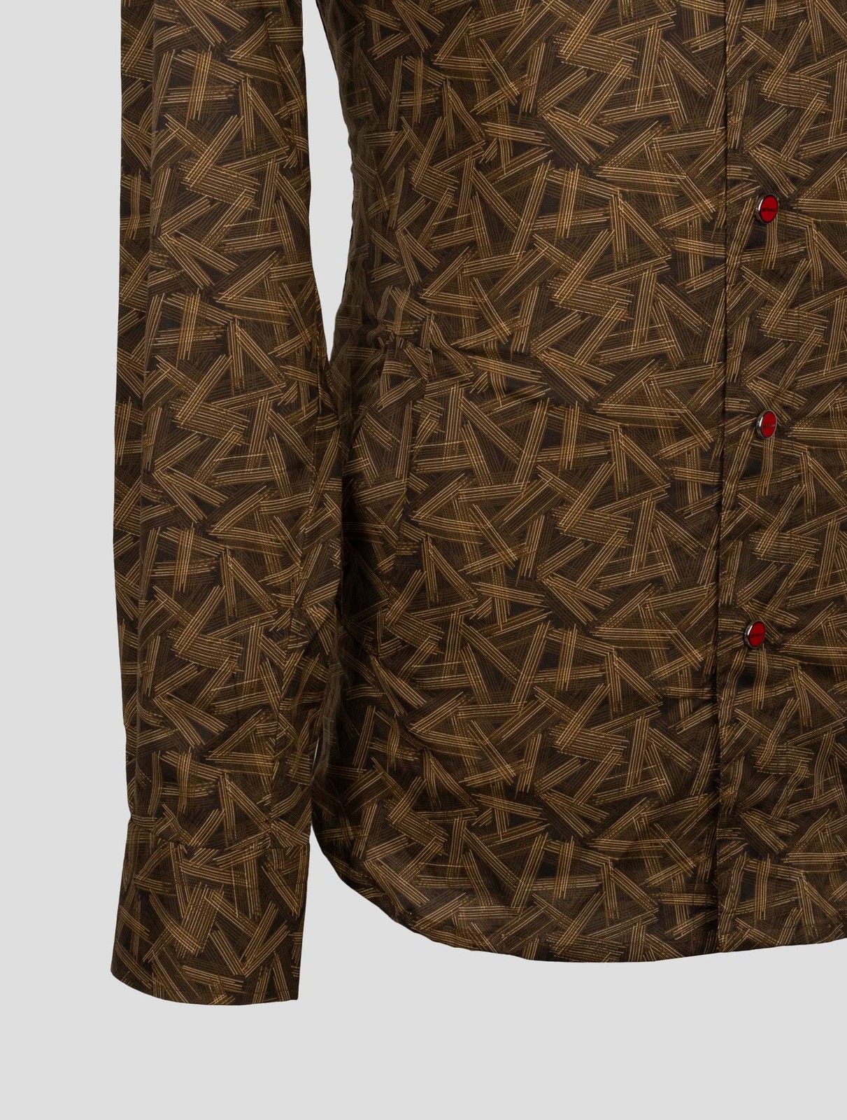 NEW KITON BROWN COTTON EA SHIRT MARIANO EU 56 - US 46 - 2XL KME52 gallery