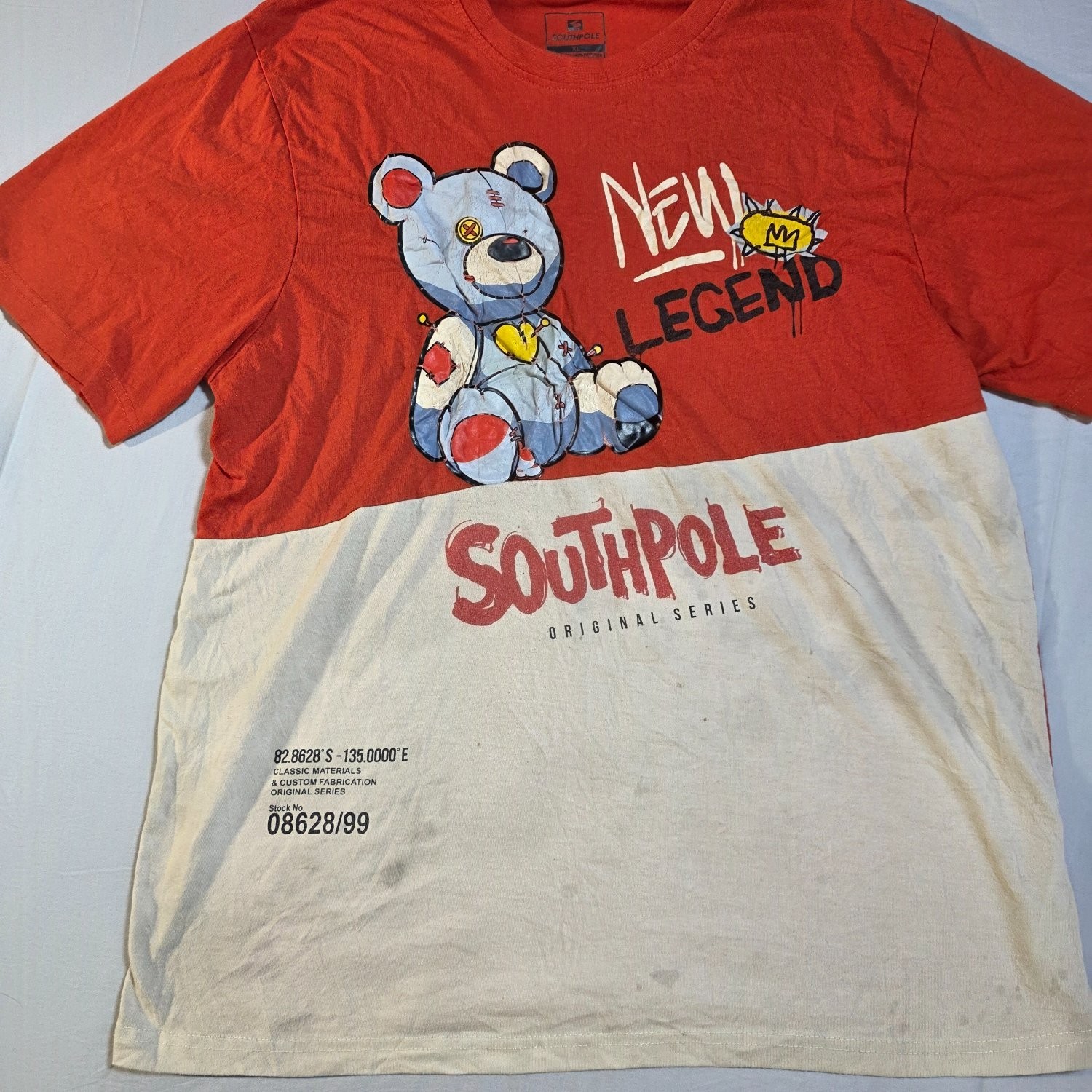 Southpole Original Series New Legend Voodoo Teddy Bear T-Shirt Red White XL gallery
