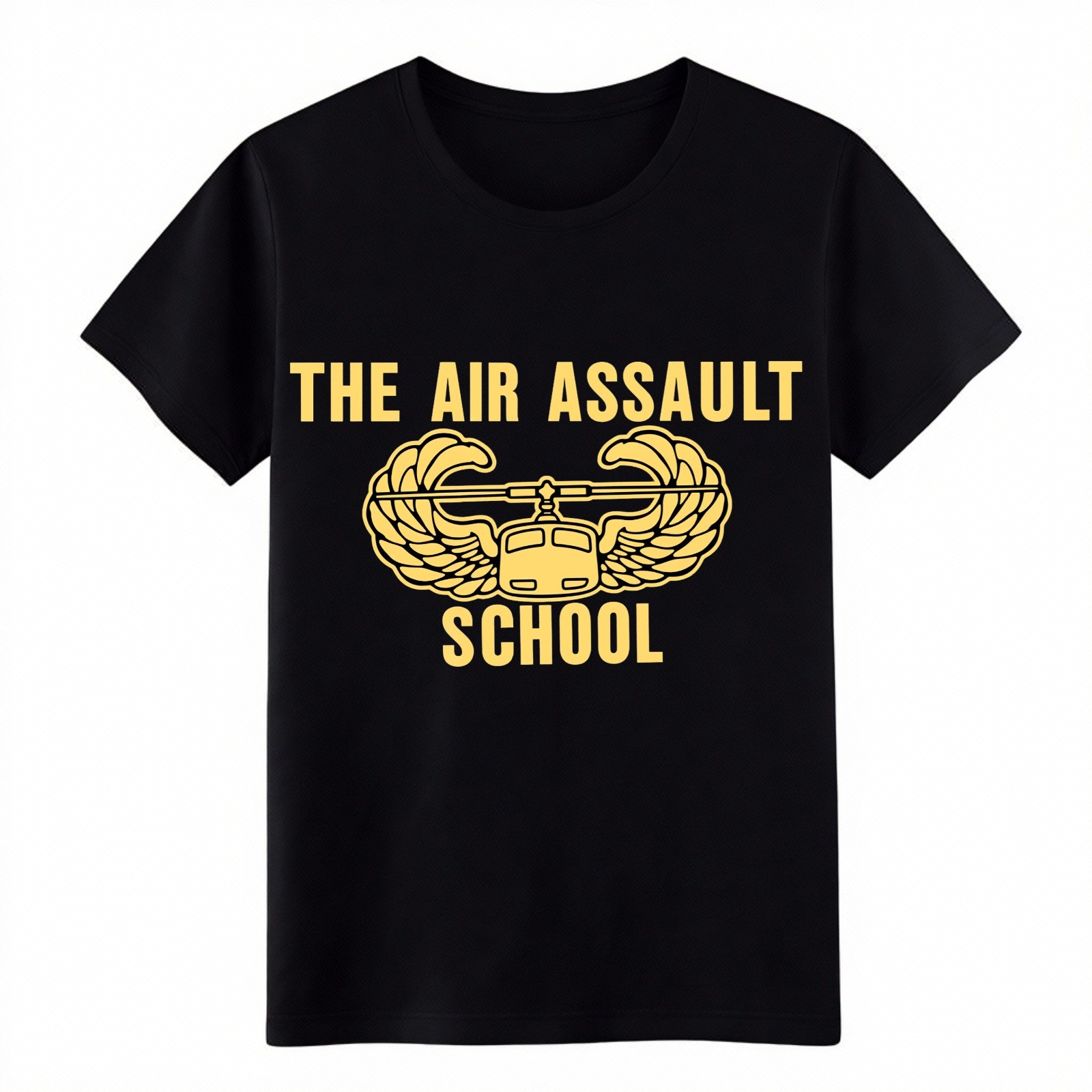 Unisex Veteran The Air Assault School Graphic T-Shirt,Military Helicopter Tee gallery