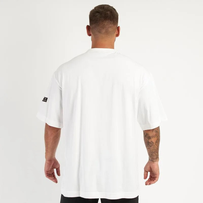 Men's Cotton Round Neck Oversized Gym T-shirt Loose Fit And Comfortable Clothing gallery