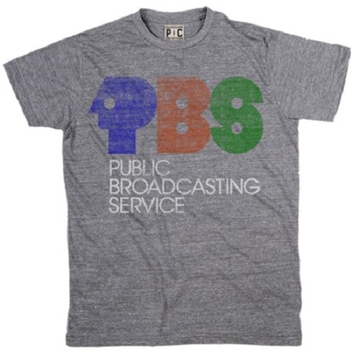 Palmer Cash PBS LOGO T-Shirt Heather Grey NEW 100% AUTHENTIC gallery