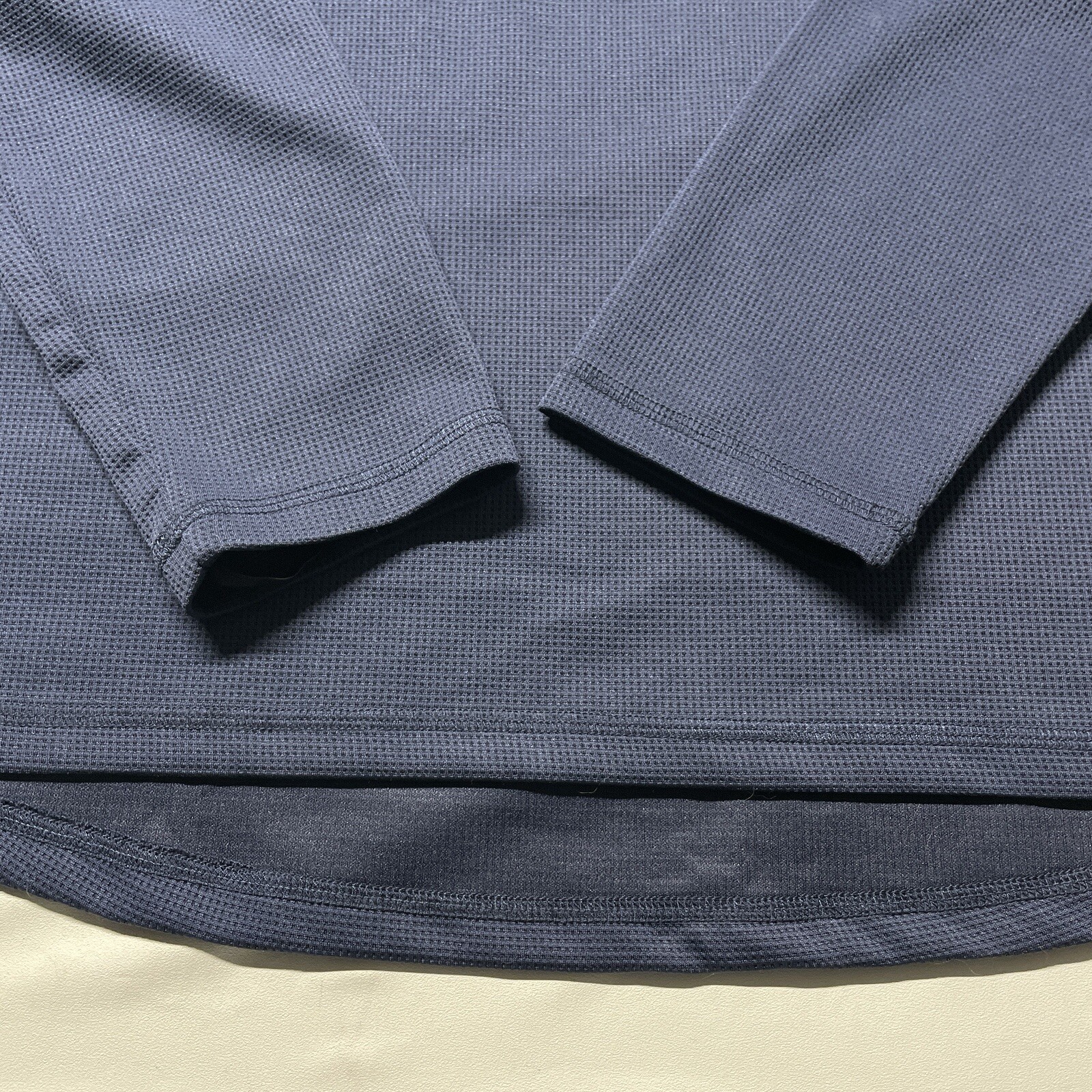 Wrangler Workwear Base Layer T-Shirt Mens XL Blue Zip Pocket Thermal Long Sleeve gallery