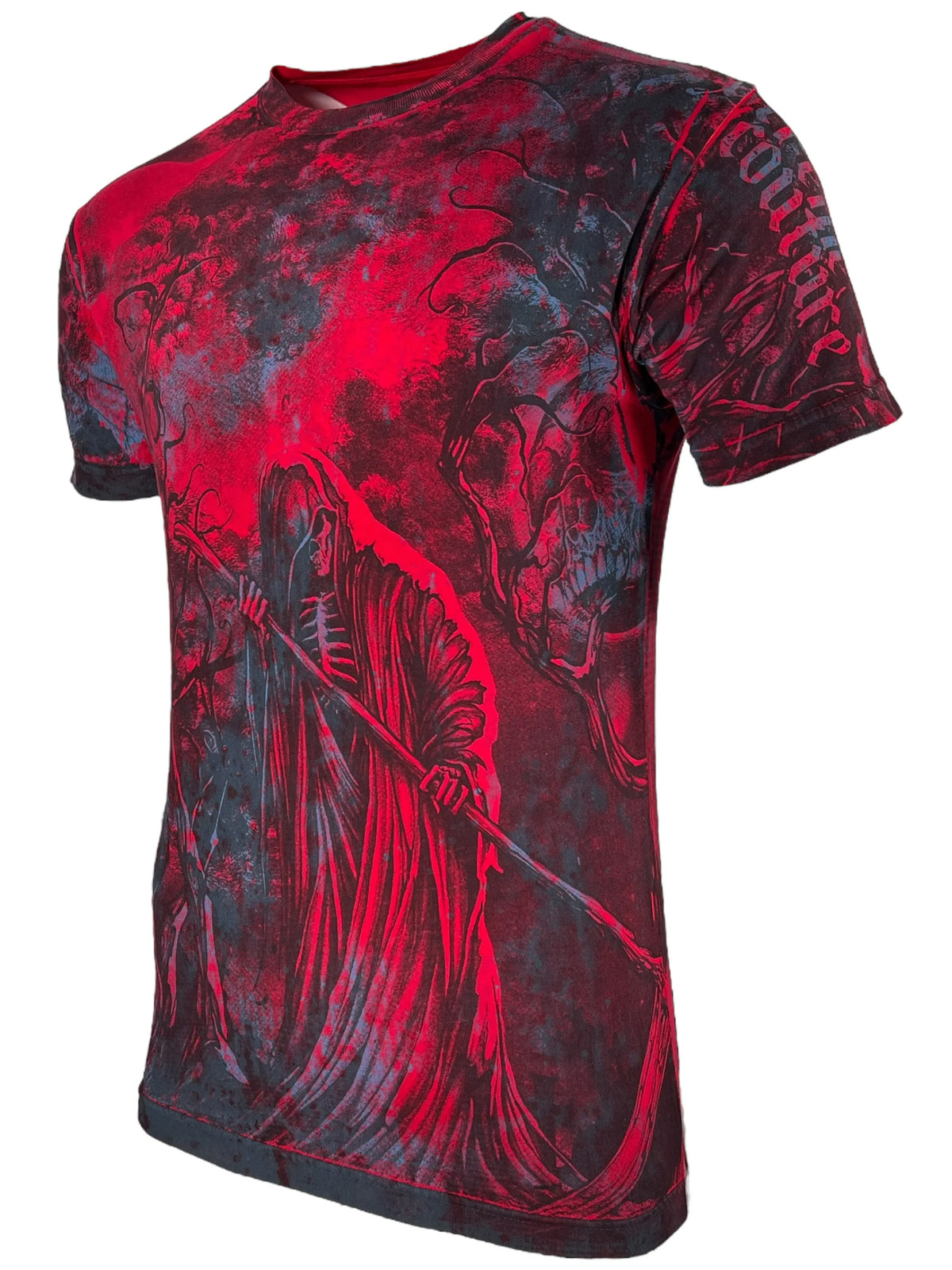 Xtreme Couture By Affliction Men's T-shirt Sorrow Biker Tattoo White gallery