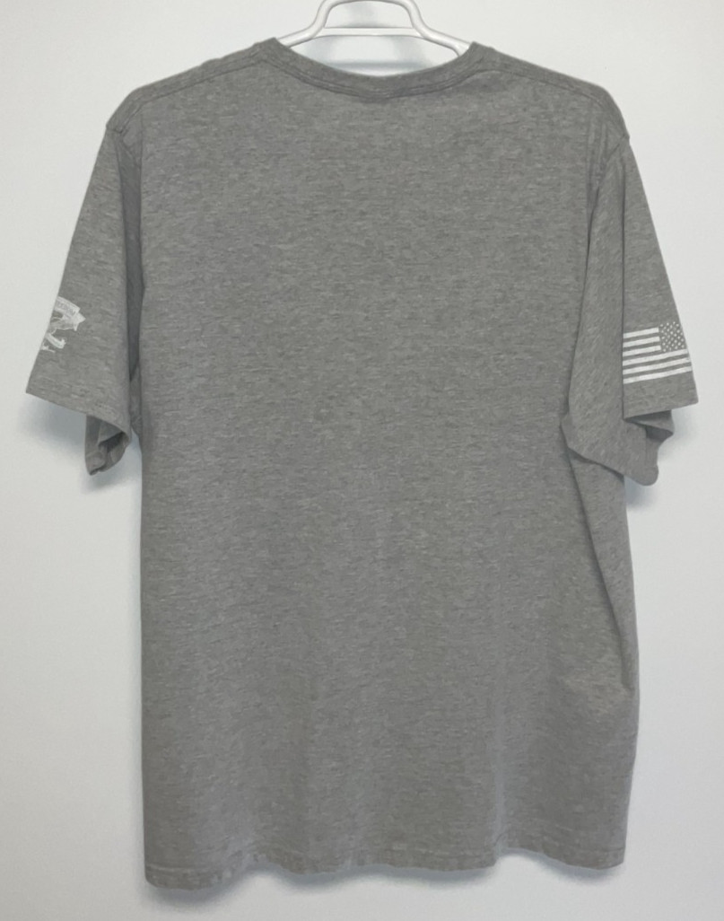 Land Of The Free Home Of The Brave Short Sleeve T-Shirt Men's 4XL Gray gallery