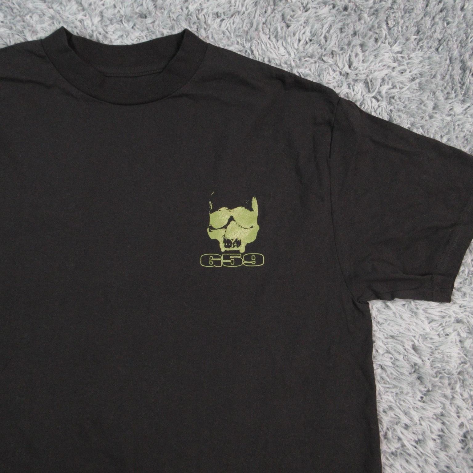 G59 Shirt Mens L Black Skull Graphic Crew Neck Tagless 100% Cotton Mexico gallery