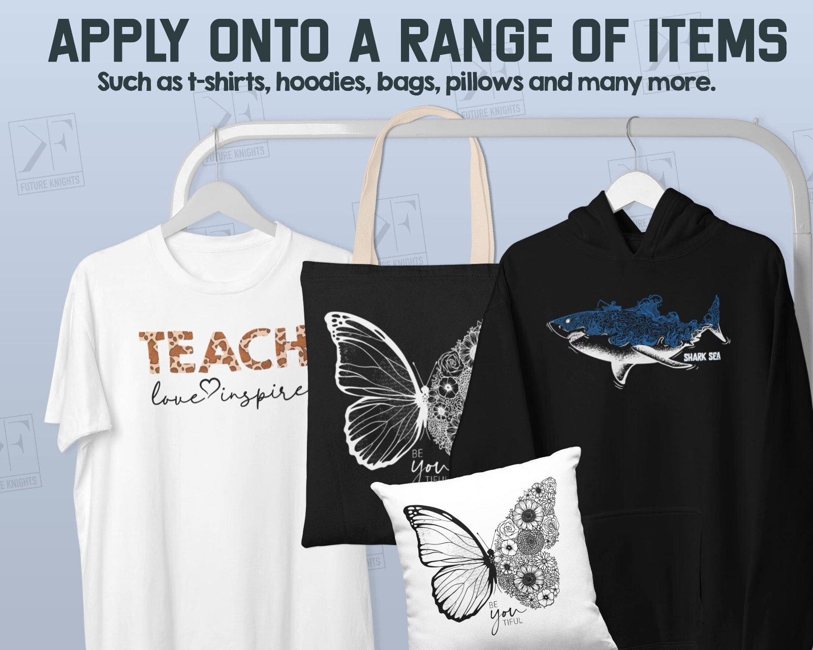 Personalised DIY Heat Transfers Iron on T-shirt Lot Apply DTF Custom Patch Logo gallery