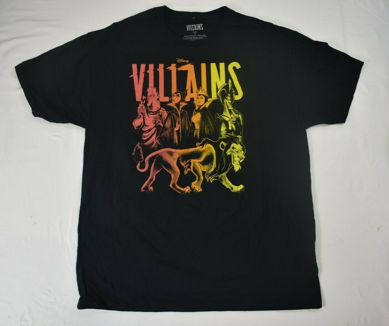 Disney Villains Mens Evil Queen, Jafar, Scar Black Shirt New S, M, L, XL, 2XL gallery