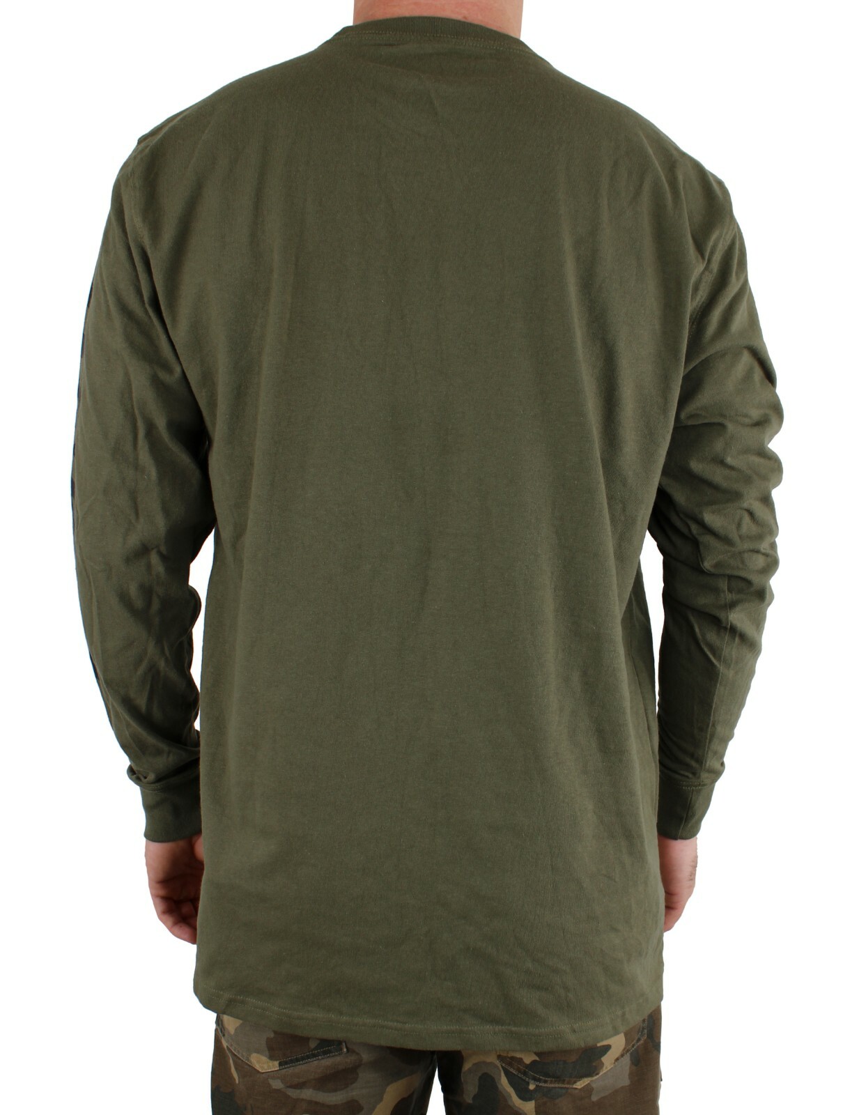 Dickies Men's T-Shirt Long Sleeve Logo Print Heavyweight Crew Neck 100% Cotton gallery
