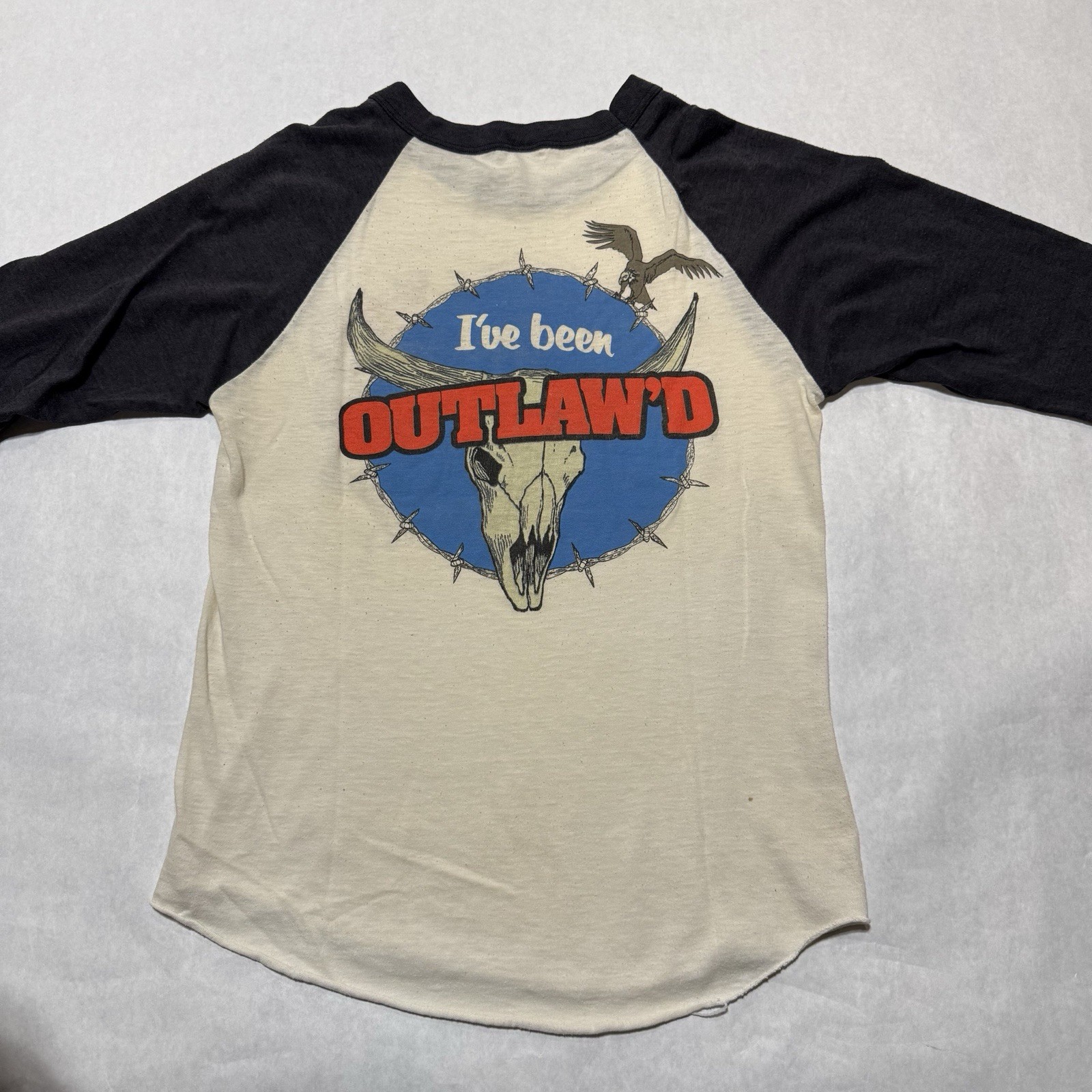 Vintage 80s Outlaws Raglan T Shirt Small Rock Concert 1981 Tour gallery