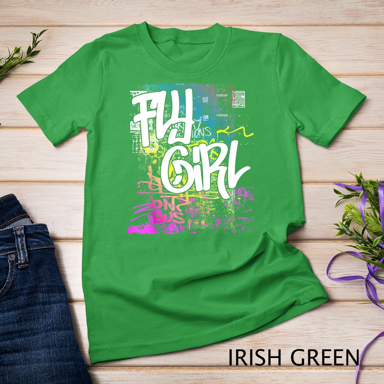 Fly Girl 80s 90sRap B-Girl Old School Hip Hop Graffiti T-Shirt Unisex T-shirt gallery