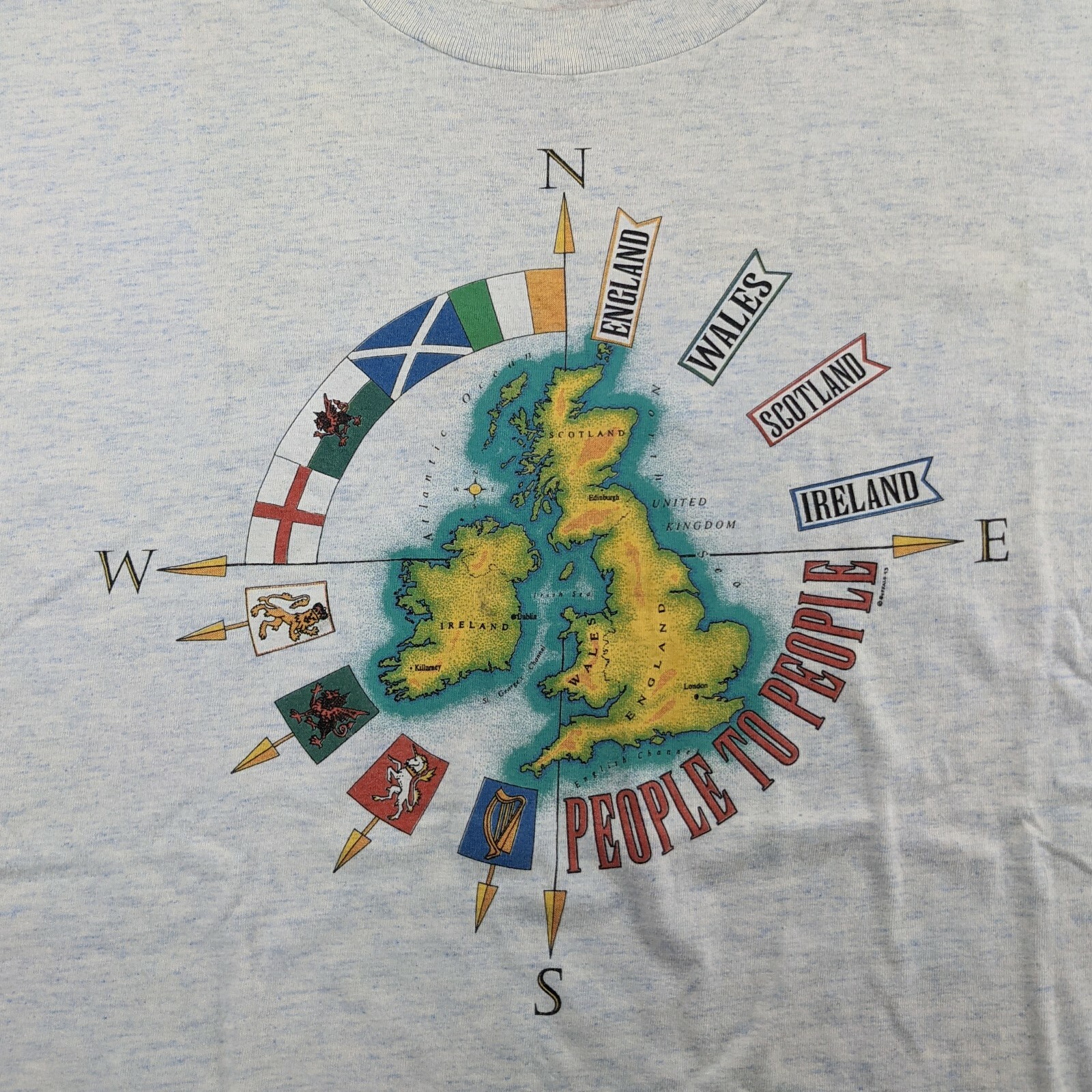 Vtg Signal Sports People to People United Kingdom Ireland T Shirt Size XL gallery
