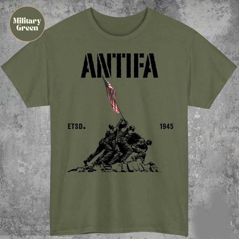 Antifa estd 1945 shirt: Patriotic Anti Fascist, Pro Democracy Liberal Protest Te gallery