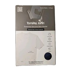 NEW Tommy John Essential Second Skin Modal Stay-Tucked Undershirt Men’s L 3pk