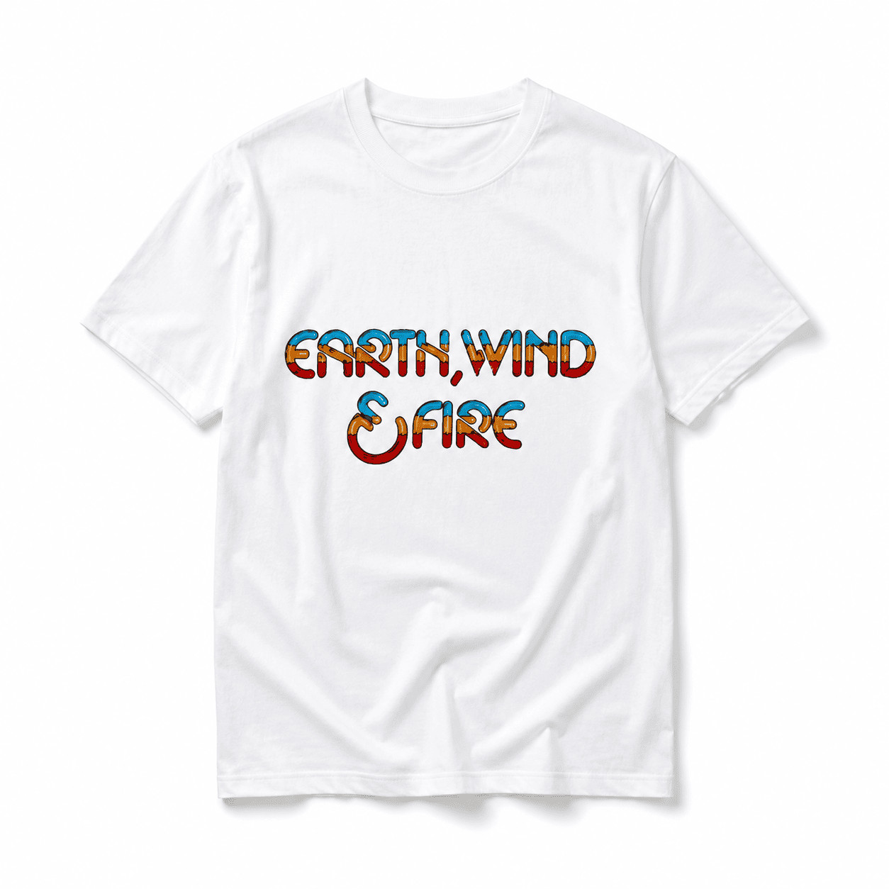 Earth, Wind & Fire Retro Graphic Tee – Vintage Style 70s Soul Music Shirt gallery