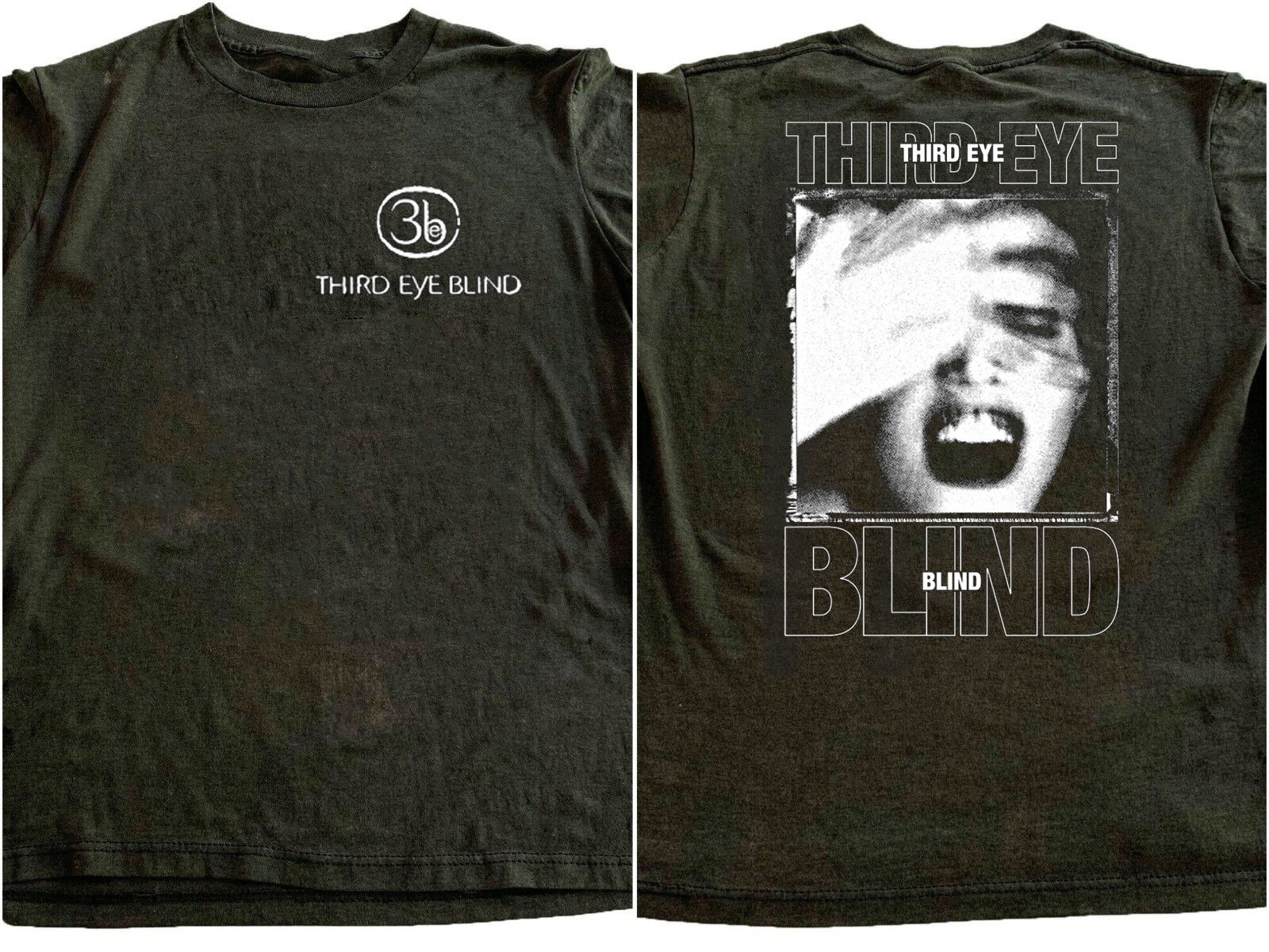 90s Reprint Third Eye Blind Band 2 sided Basic Black Unisex T shirt NH27532