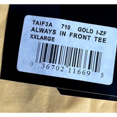 TYR Men’s ALWAYS IN FRONT Tshirt Tee Short Sleeve – Gold – Size XXL – $40
