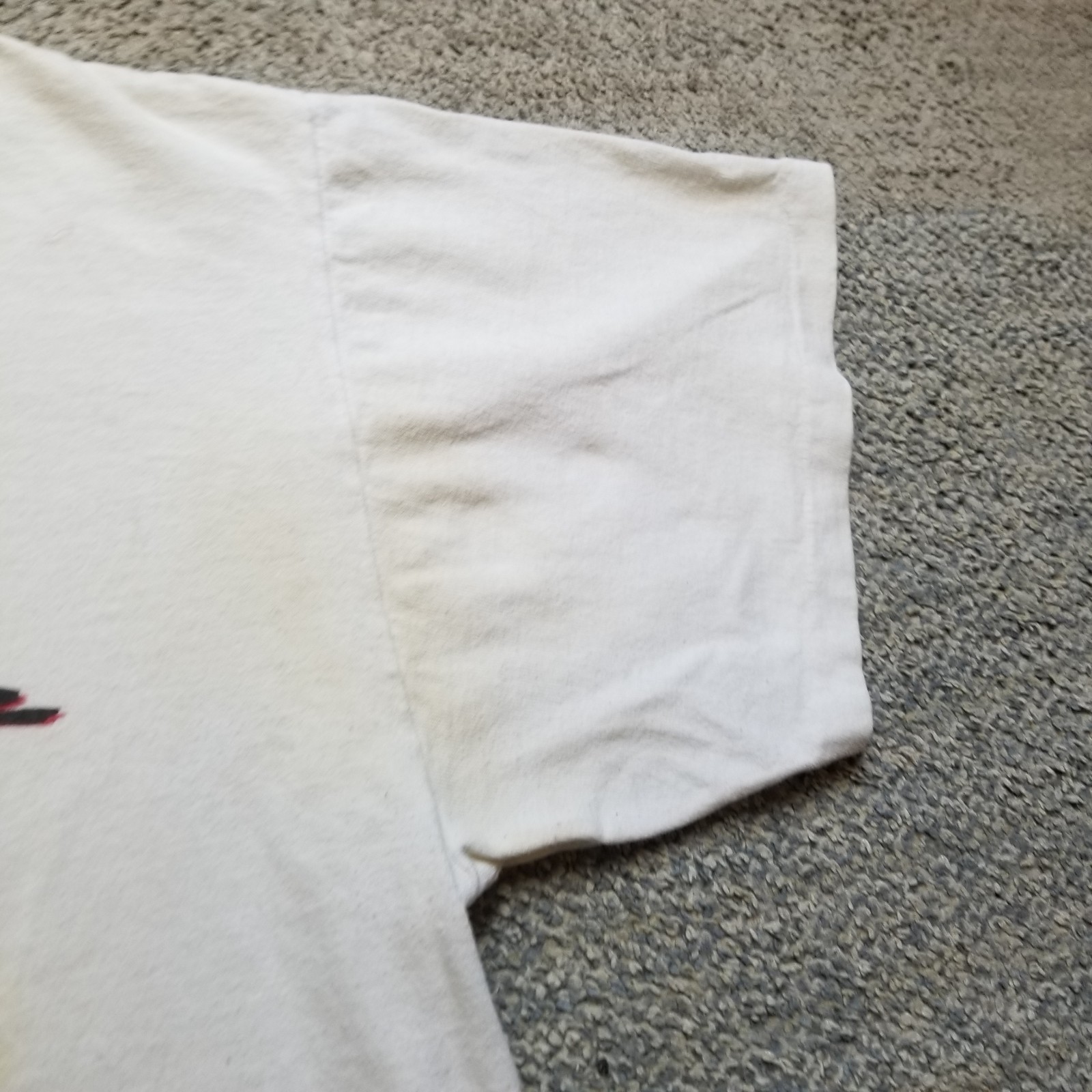 Vintage No Fear Shirt Mens Large White Look It In The Eyes 90s Made In USA gallery