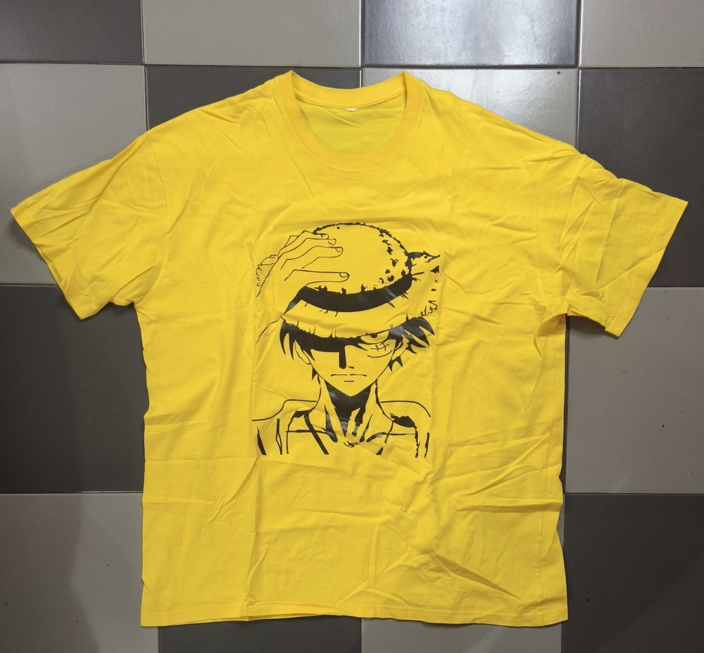 One Piece Monkey D. Luffy Graphic T-Shirt – Yellow