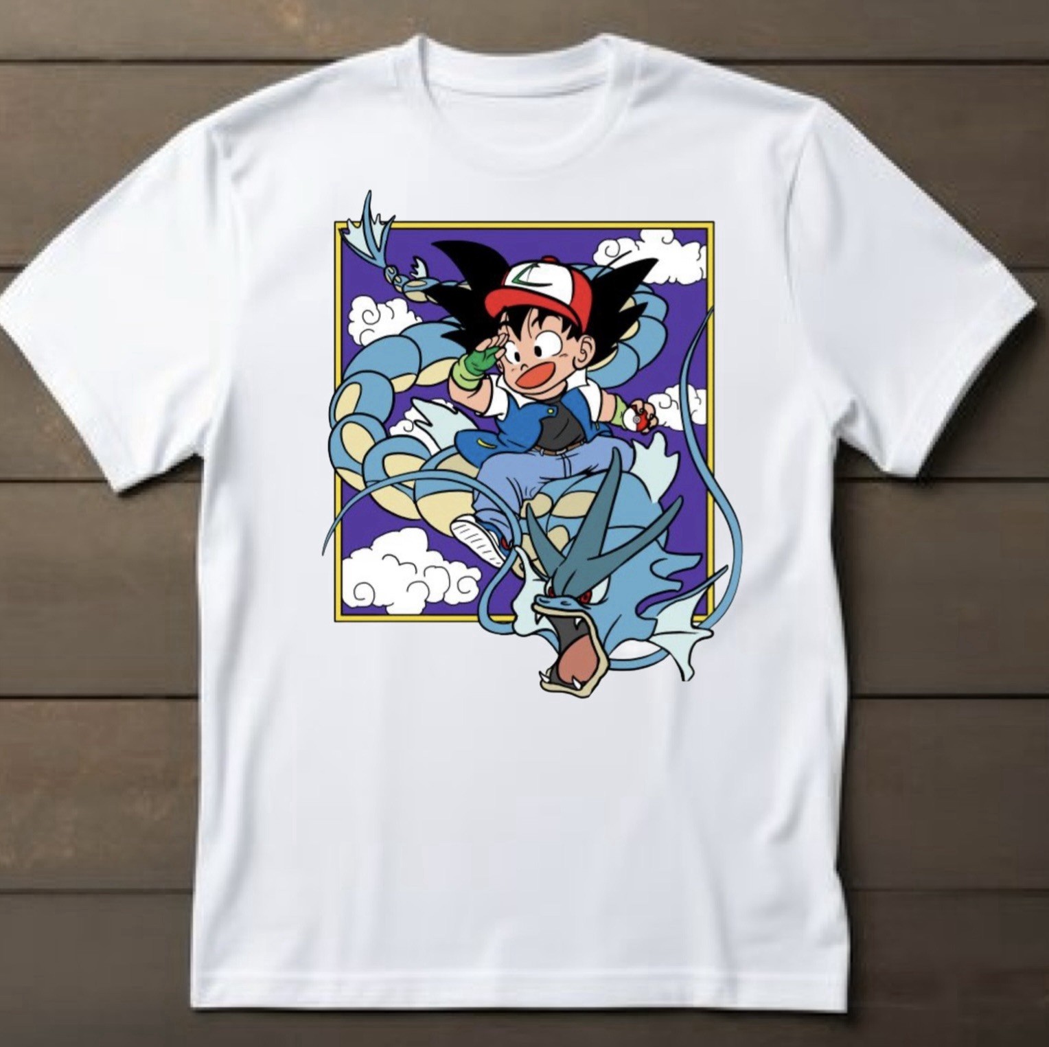 Pokemon X Dragon Ball Graphic T shirt - Size XS S M L XL 2XL gallery