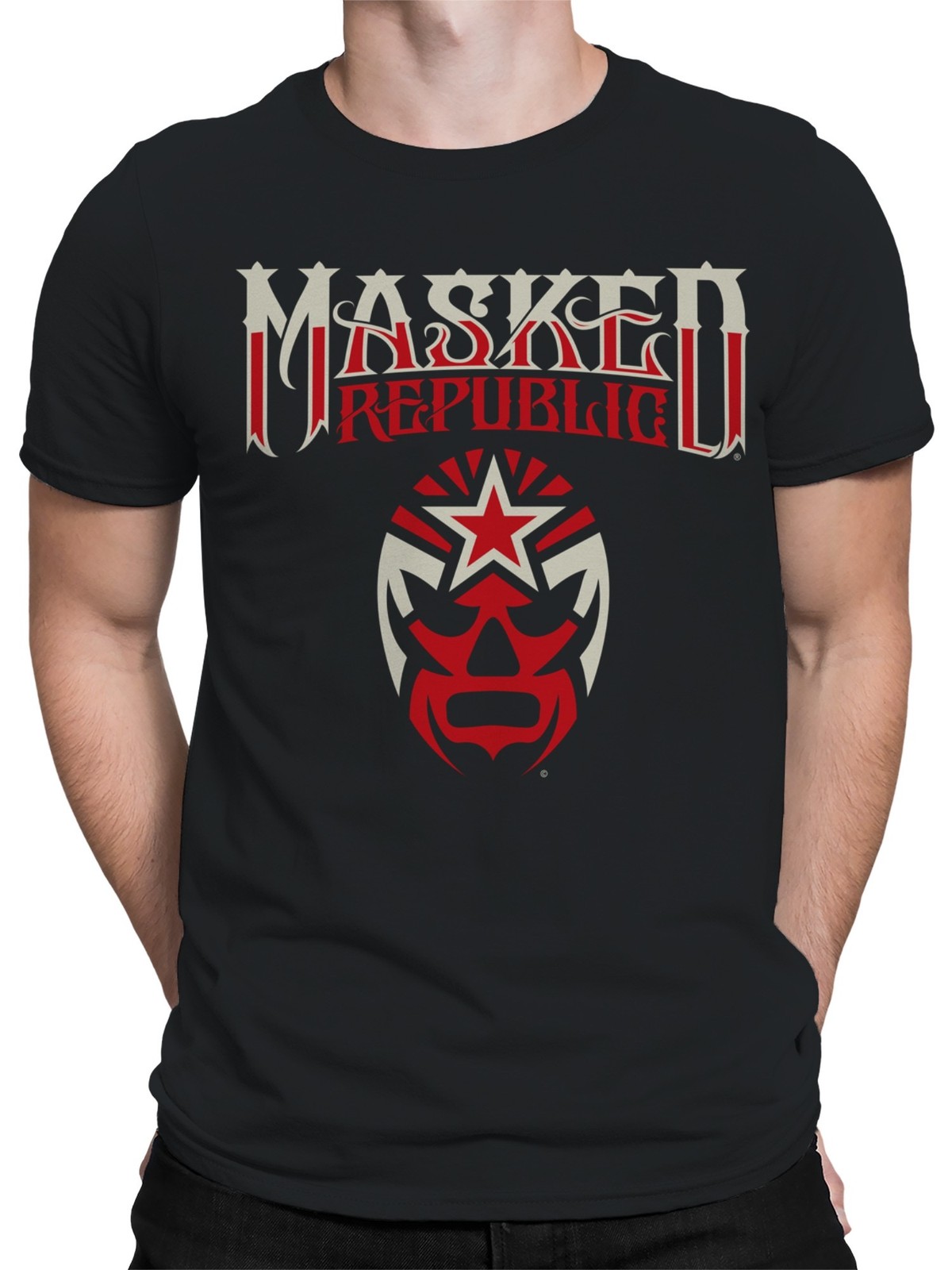 Officially Licensed Legends Of Lucha Libre Iconic Mask Logo Men's T-shirt gallery