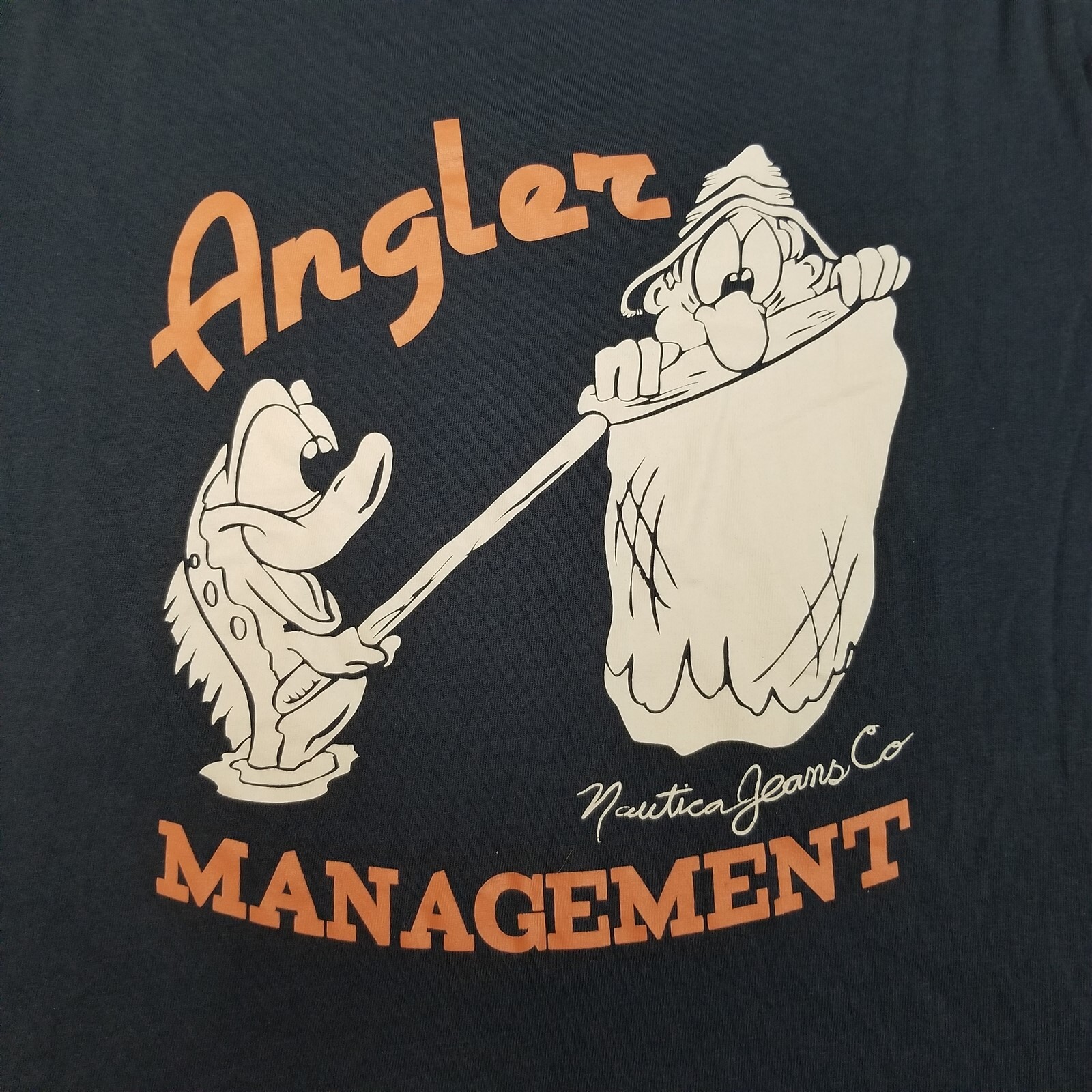 Angler Management Fisherman Shirt Mens Extra Small Blue Nautica Jeans Crewneck gallery