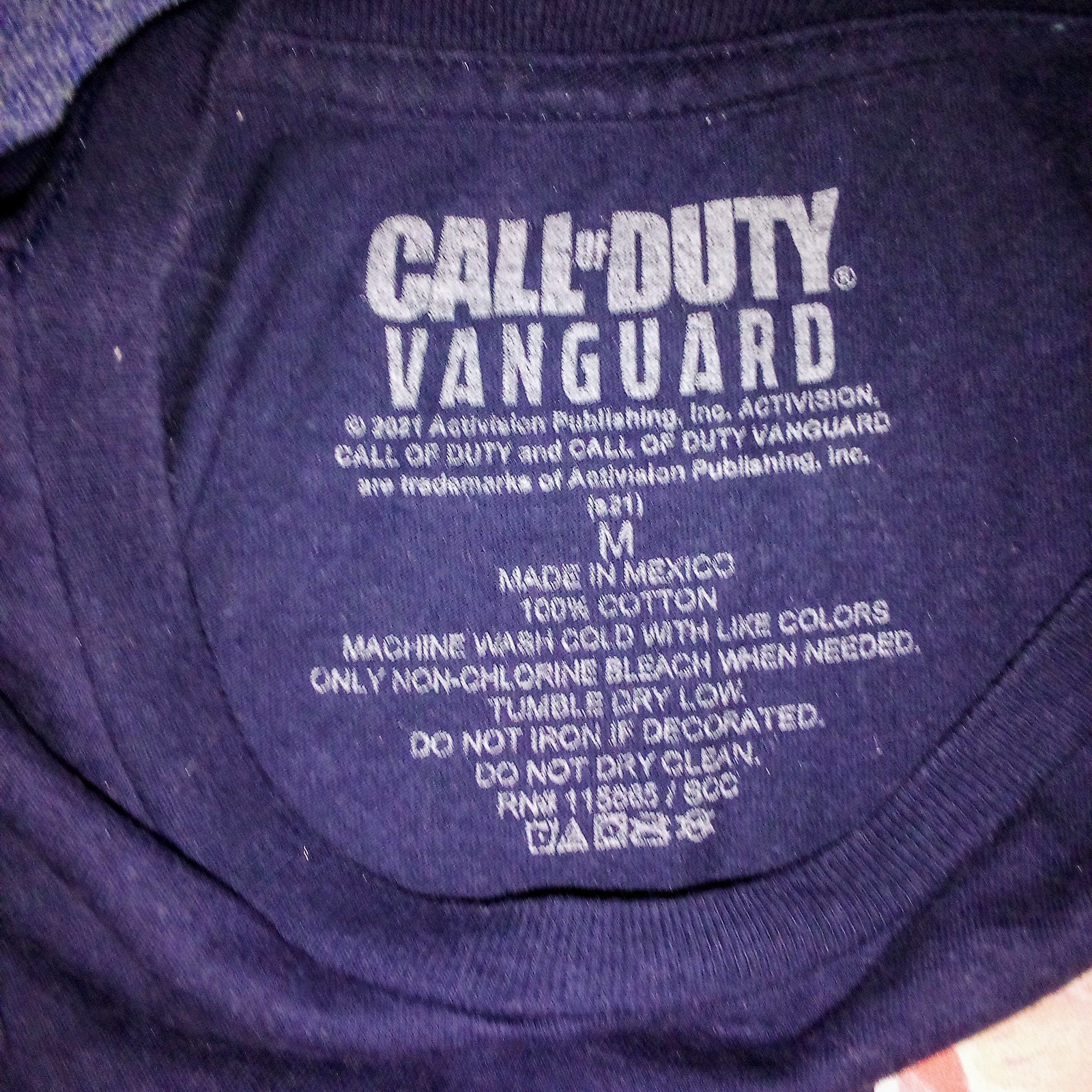 Call Of Duty, Vanguard T-Shirt, Pacific/Alpine Lodge/Rendezvous, Navy, Men's M gallery