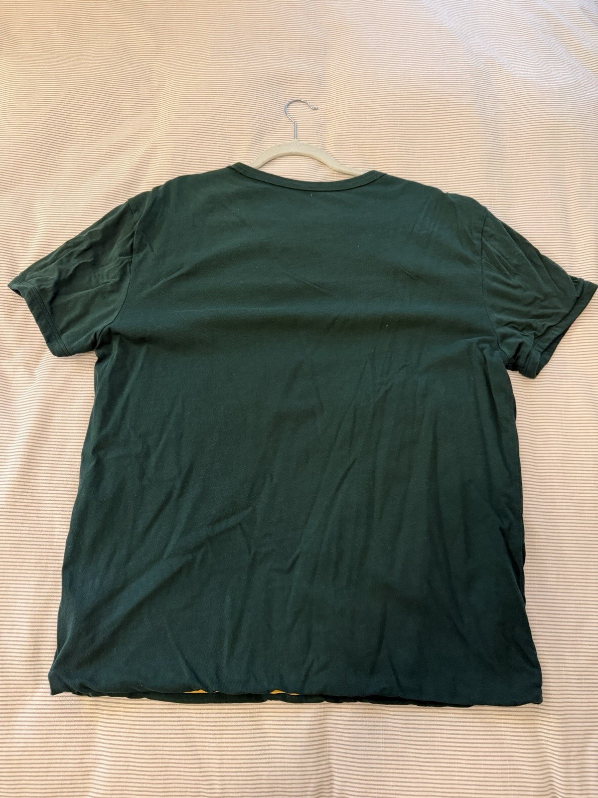 Polo Ralph Lauren Polo Athletic Reversible Heavyweight T Shirt Green Yellow gallery