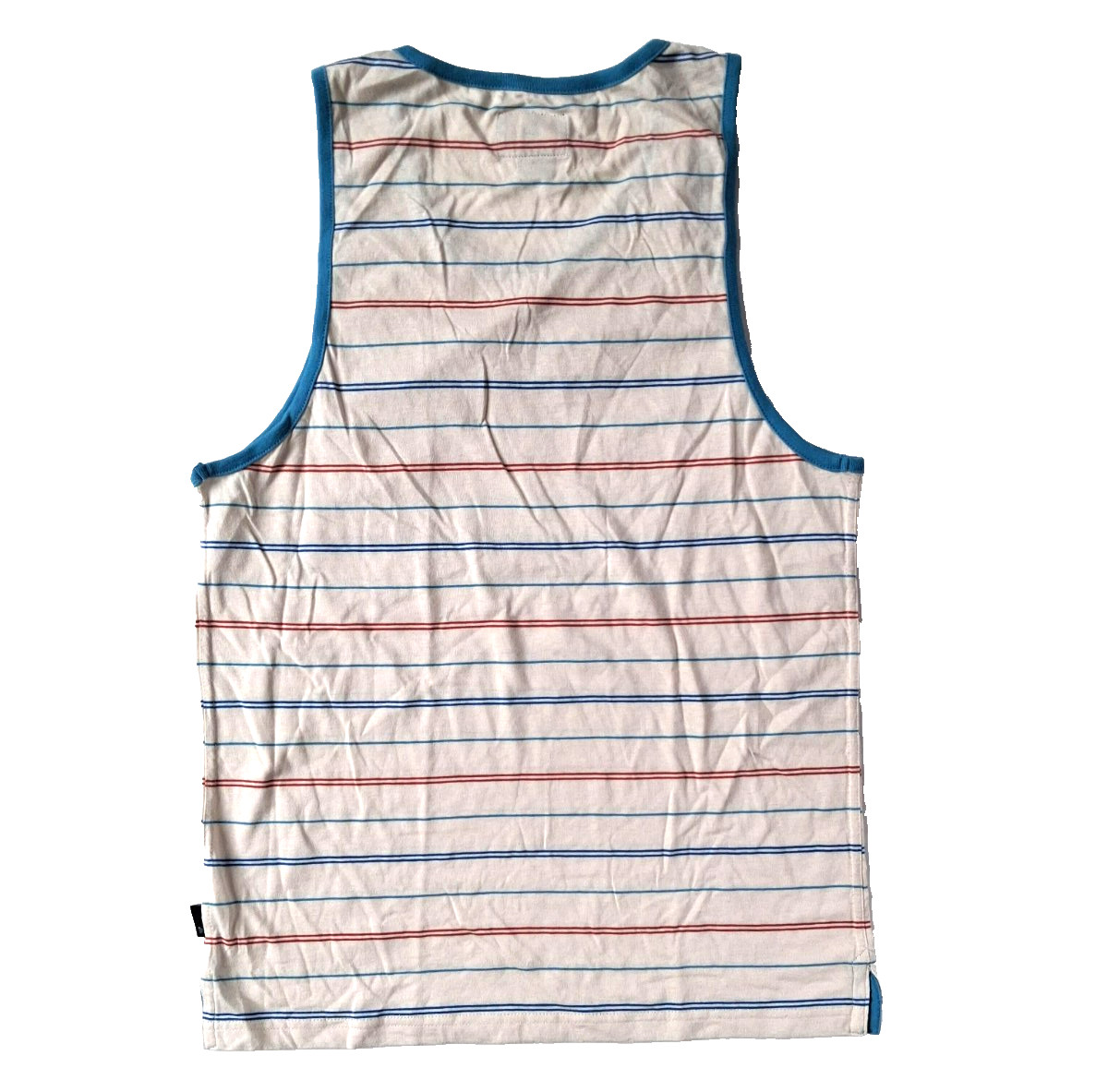 Quiksilver Mens Tank Top Small Stiped Logo Retail $29.50 Casual NWT gallery