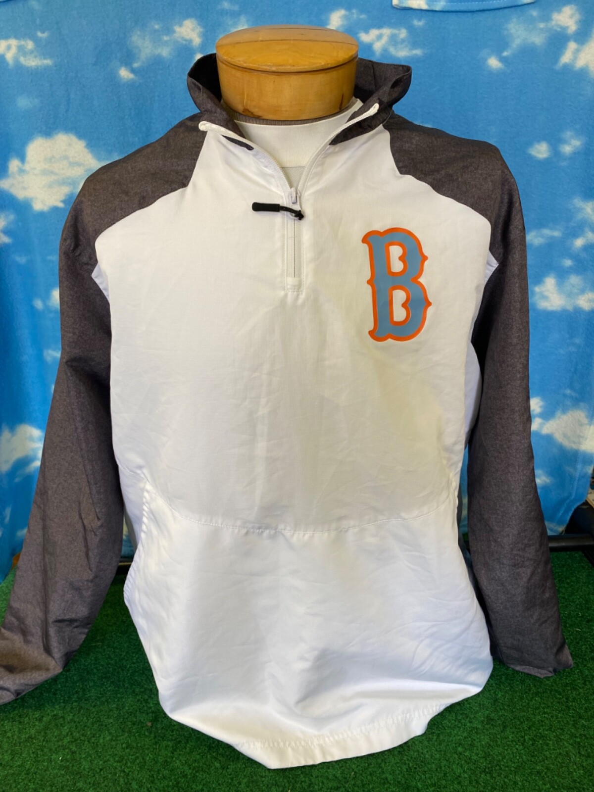 Boston Red Sox Jacket Large Holloway 1/4 Zip Rare C30 gallery