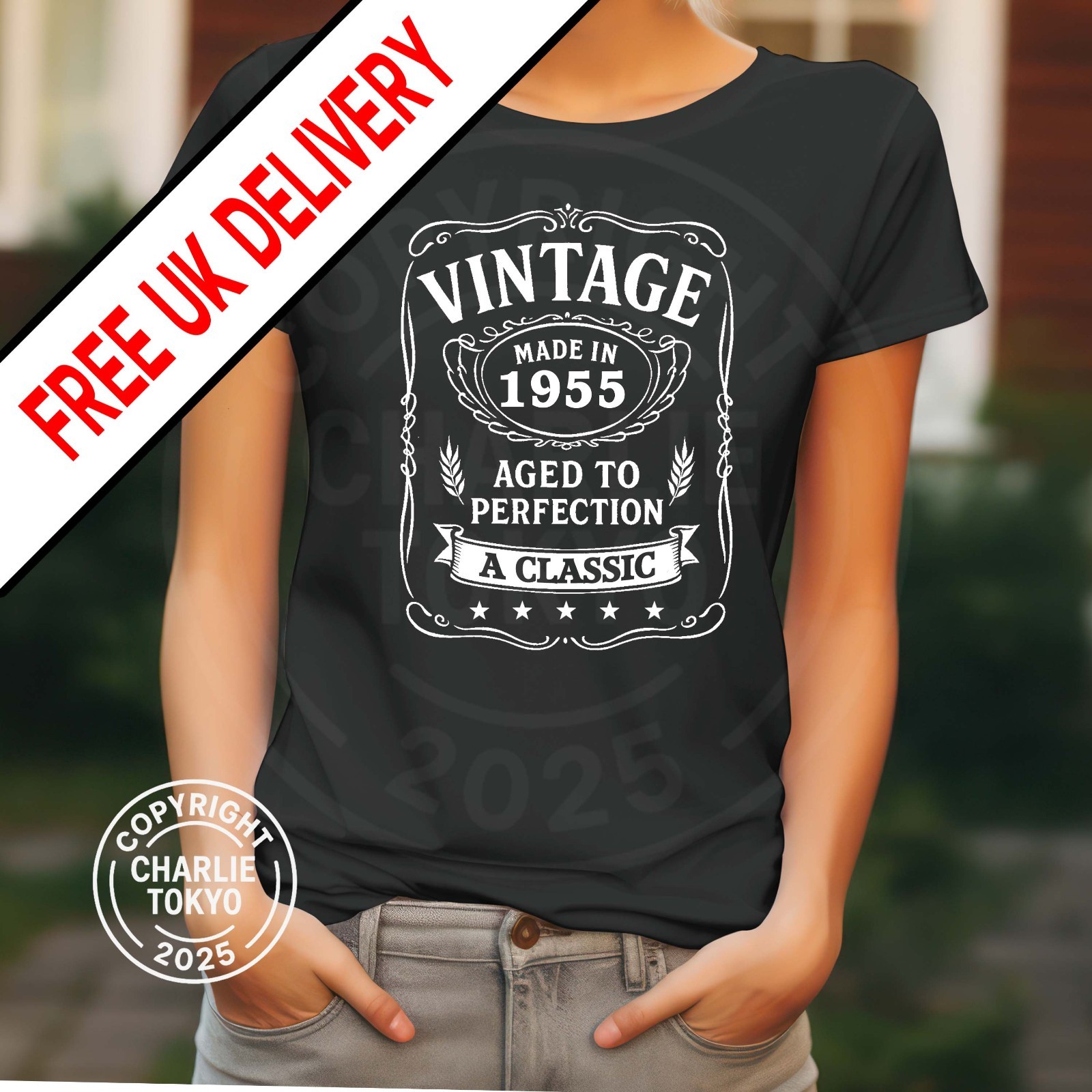 Mens 70th Birthday T Shirt 1945 Any Age any Year 40th 21st 30th 70th Gift Ladies gallery