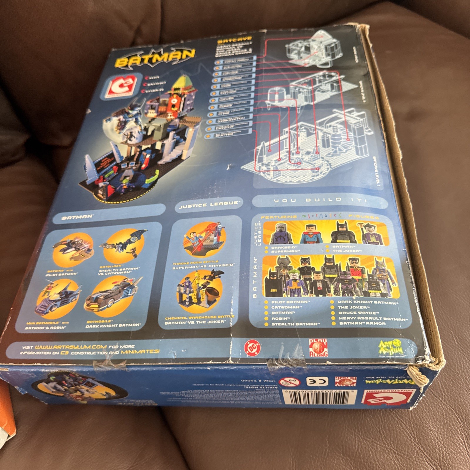 DC C3 Construction Batman Batcave With MInimates  NOS