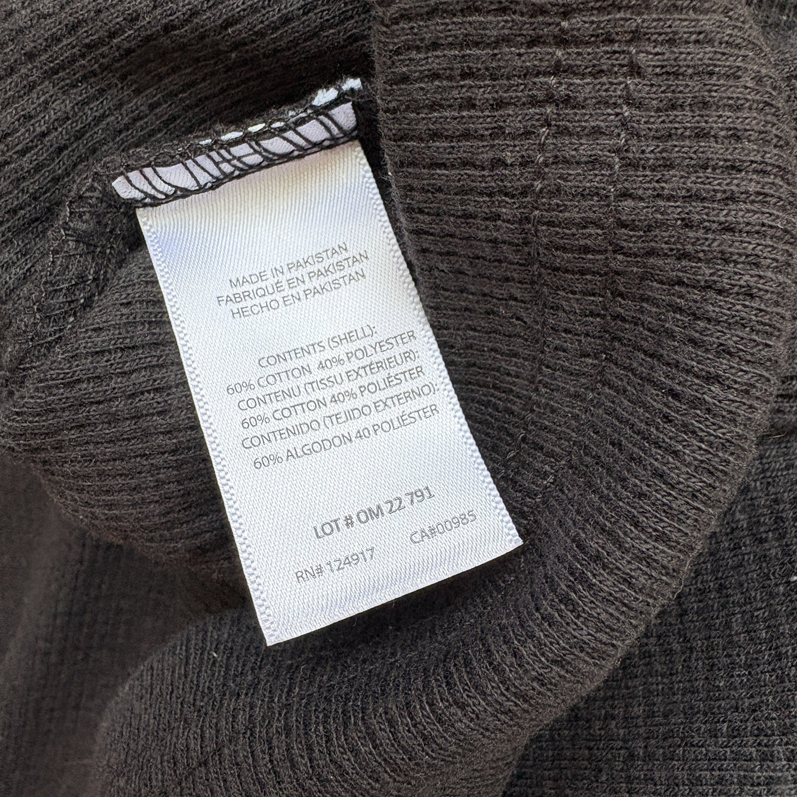 NWT Men ONIA Henley Waffle Textured Knit Long Deep Navy Polo Shirt Medium gallery