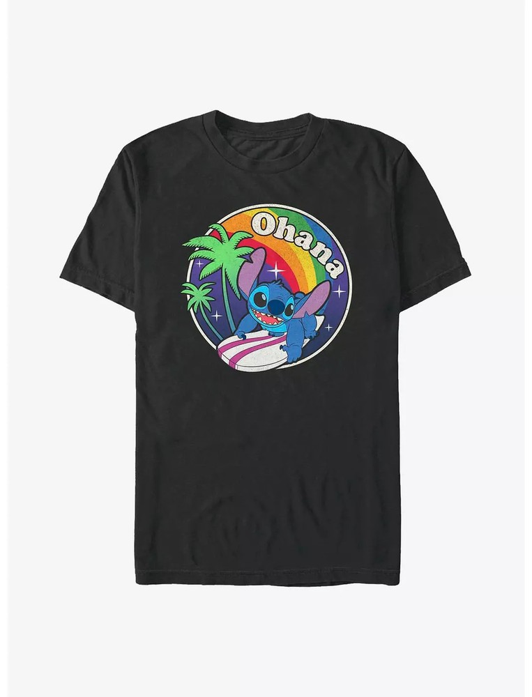 Disney Lilo & Stitch Ohana Rainbow Redux T Shirt Size S – 5XL Gift For Friends