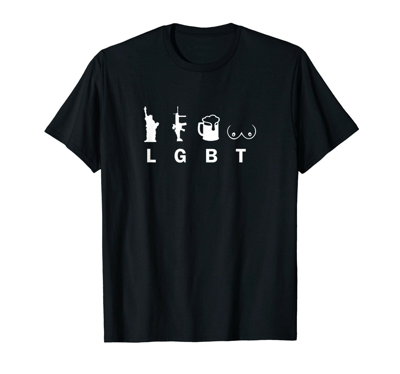 LGBT Liberty Guns Beer Tits T Shirt Gildan Tee AR15 M16 1911 M9 M14 2nd gallery