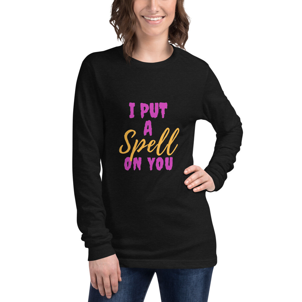 I Put A Spell On You Magic Themed Halloween Wicca Witches Longsleeve Shirt gallery