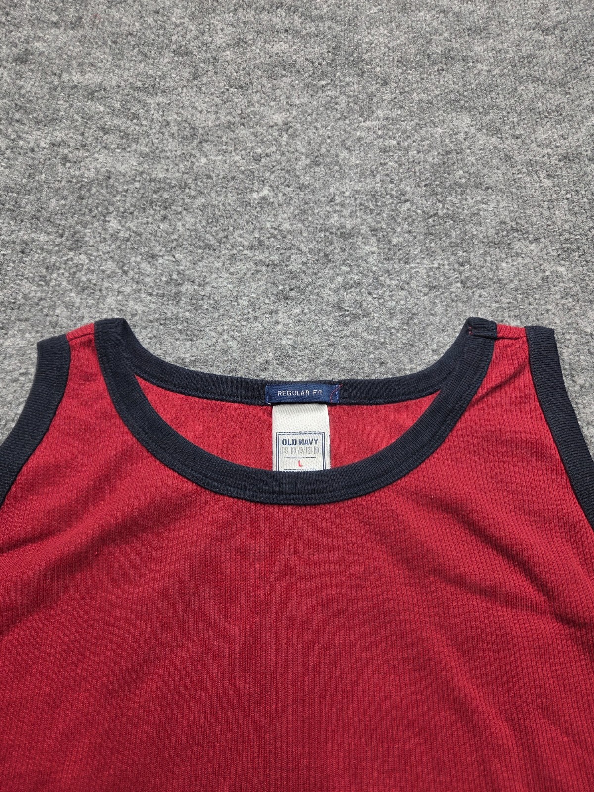 Old Navy Men's Tank Top Red Size Large Wide Strap Sleeveless Regular Fit gallery
