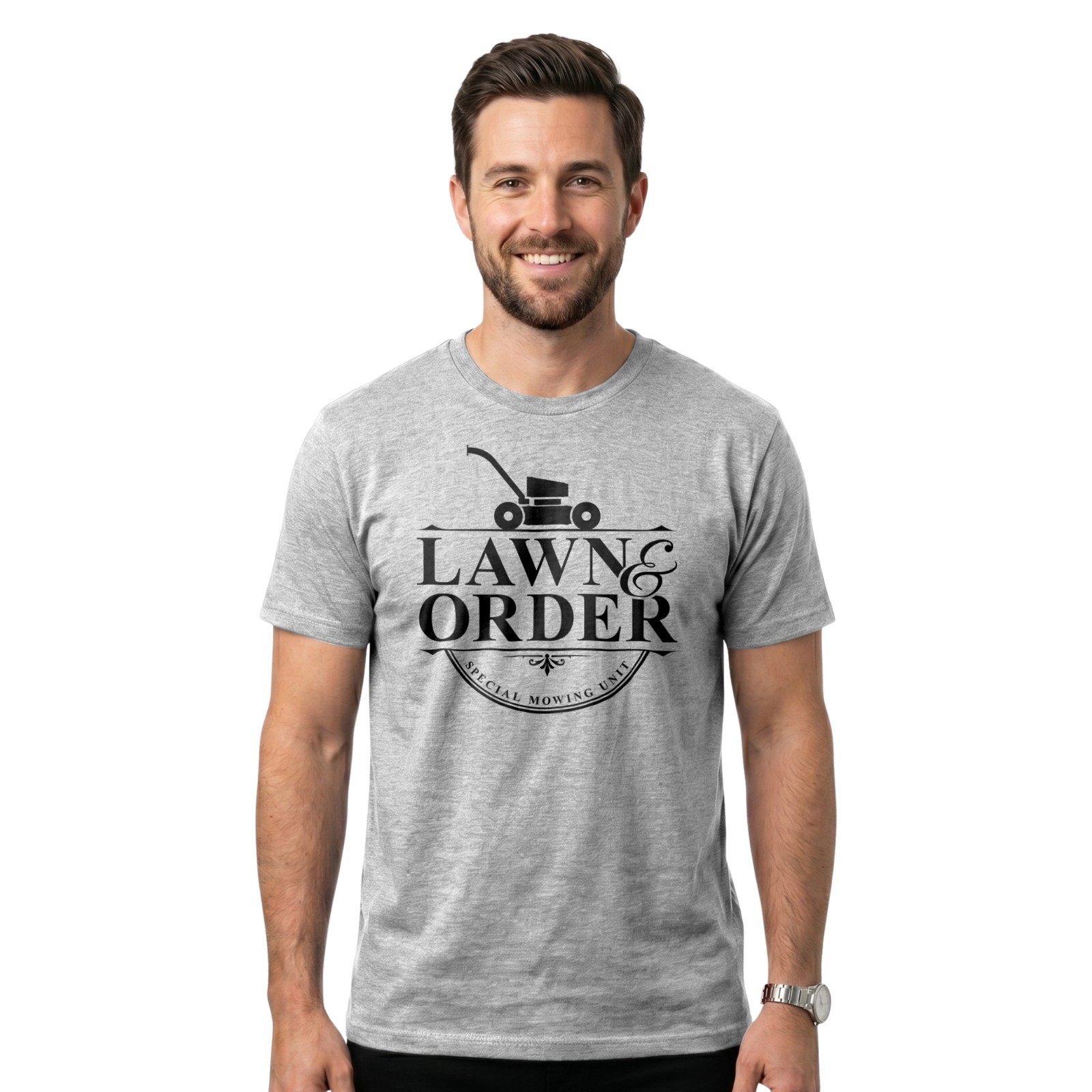 Lawn & Order T-Shirt | Funny Lawn Mowing Shirt | Gardening & Landscaping Gift gallery