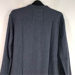 FOURLAPS Long Sleeve Radius Henley Shirt, Men’s Size S – Navy Heather