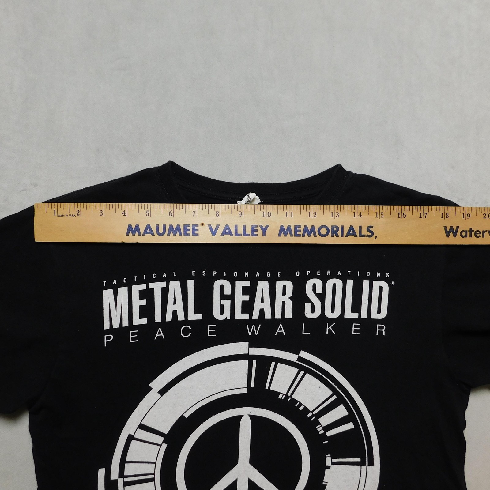 Metal Gear Solid Peace Walker Shirt Mens Medium Black Graphic Video Game Tee gallery
