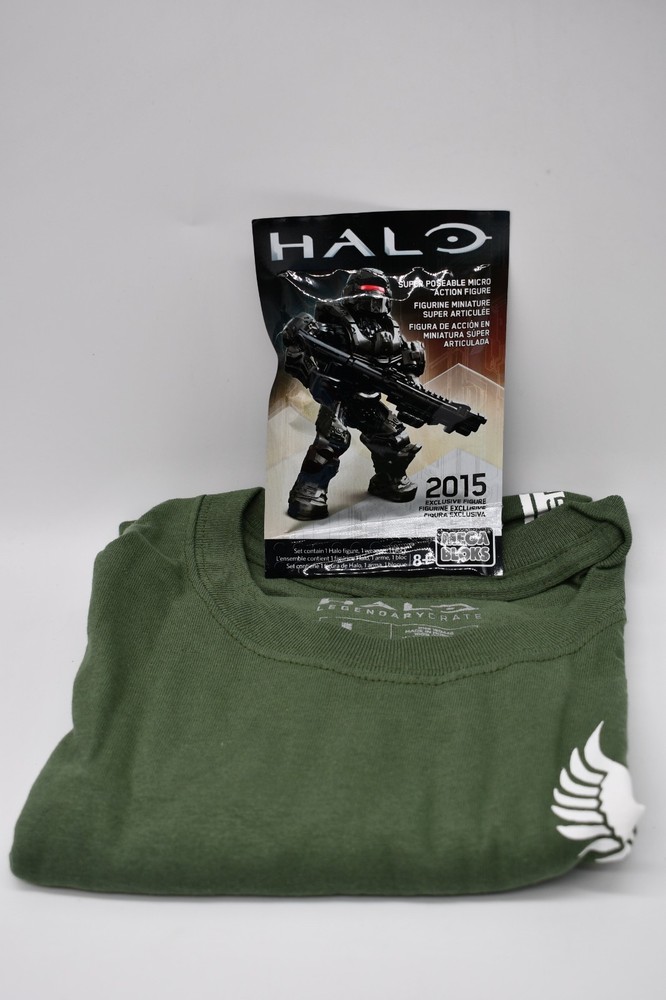 Halo Spartan-IV Program, Lootwear Exclusive T-Shirt, LARGE & Figurine, Lootcrate