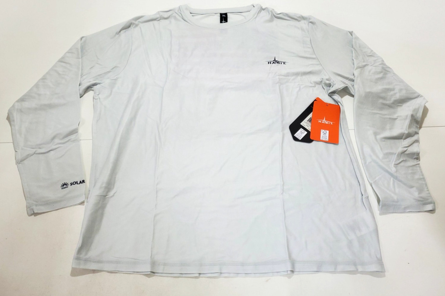 Habit Crooked Elm Graphic Tee Shirt Mens XL Gray USA FLAG Long Sleeve NWT gallery