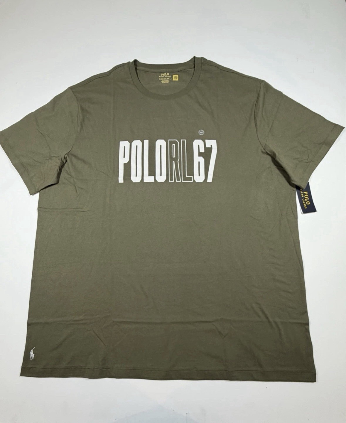 Polo Ralph Lauren Men’s Classic Fit Graphic RL 67 Pony T-Shirt Tee Green NWT 3LT gallery