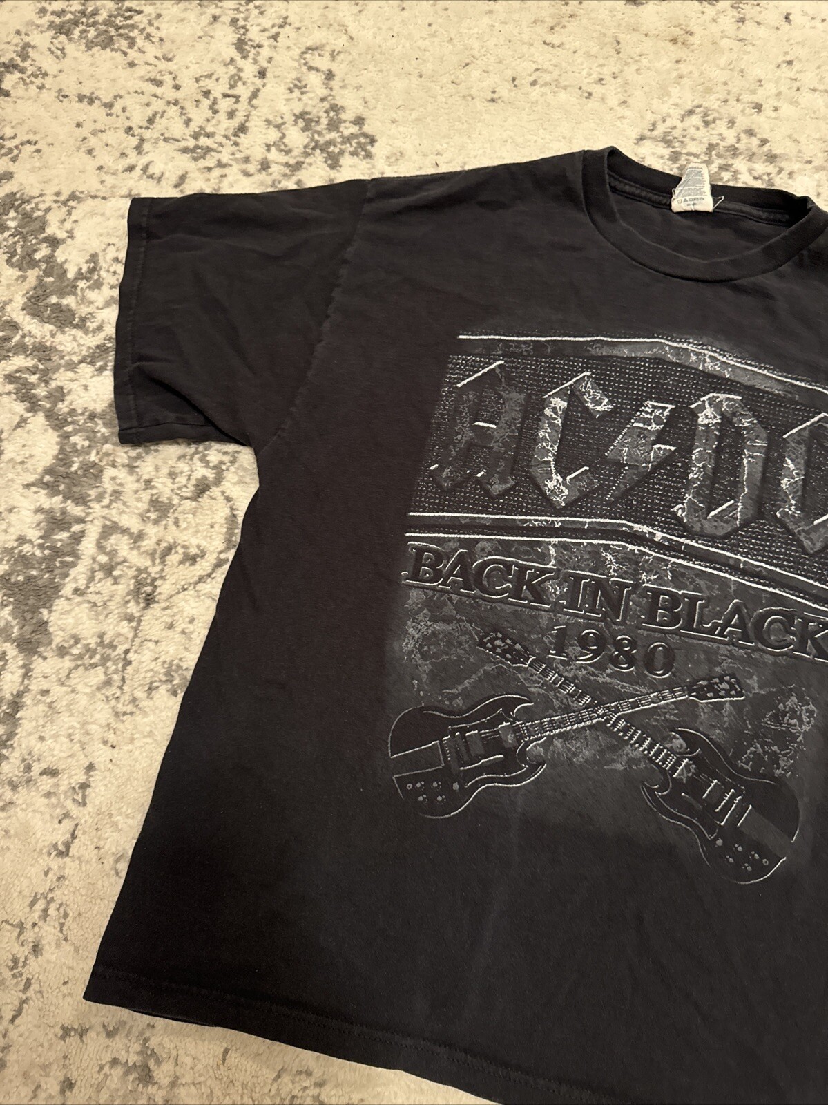 AC/DC Back In Black T-Shirt Mens Sz Large Delta Pro Weight Tag gallery