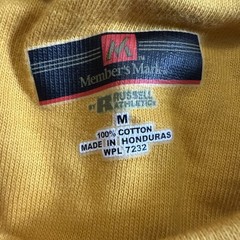 Russell Athletic Big and Tall Long Sleeve Tee Size Medium Mustard