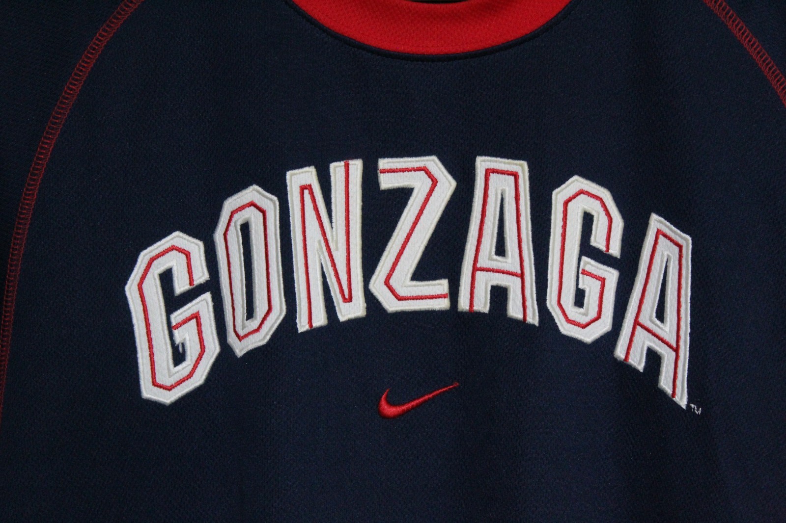 Gonzaga Nike Warm-Up T-Shirt Size US Men Medium College Basketball Vintage Y2K gallery