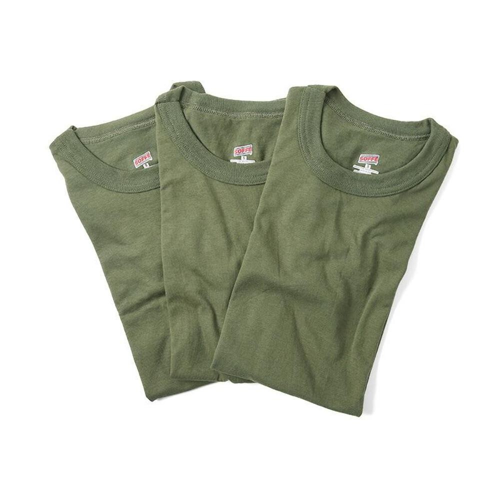 NEW Soffe 50/50 Military USMC MARPAT T-Shirt Undershirt 3-Pack - OD Green gallery